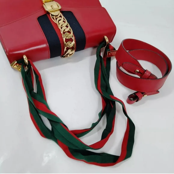 Gucci Sylvie Sherry Line Hand Bag Leather - Picture 3 of 8